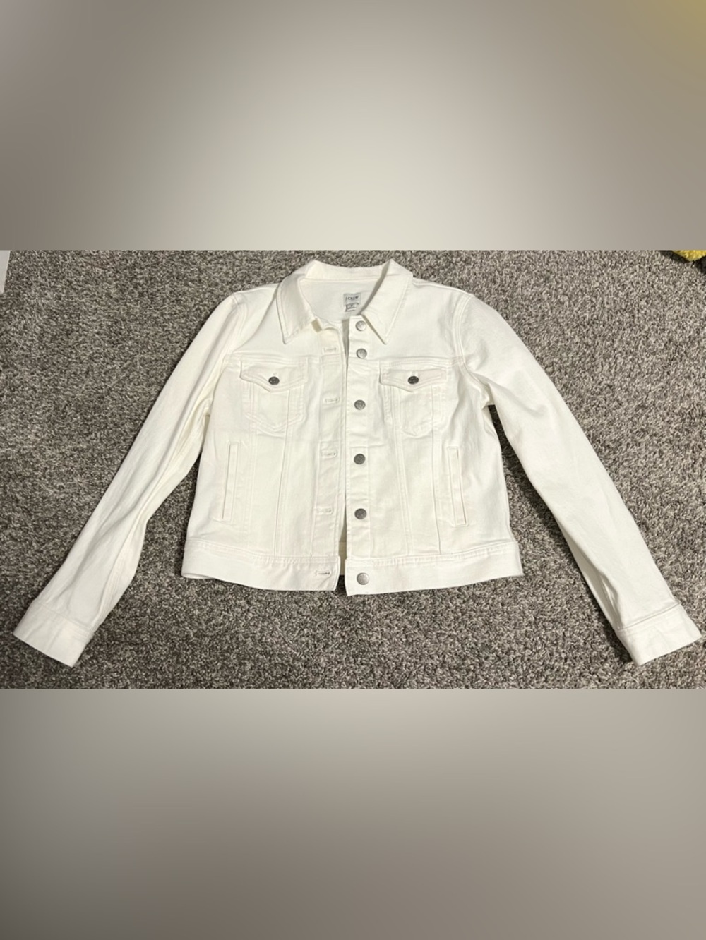 J. Crew White Jean Denim Jacket